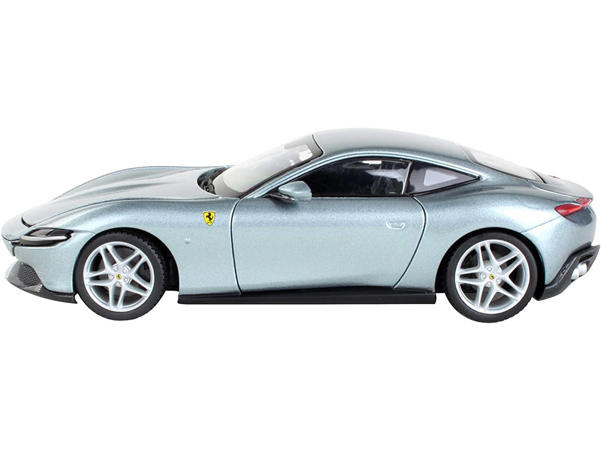 Bburago Ferrari Roma Gray Metallic 1/24 Diecast Model Car Race Play-2