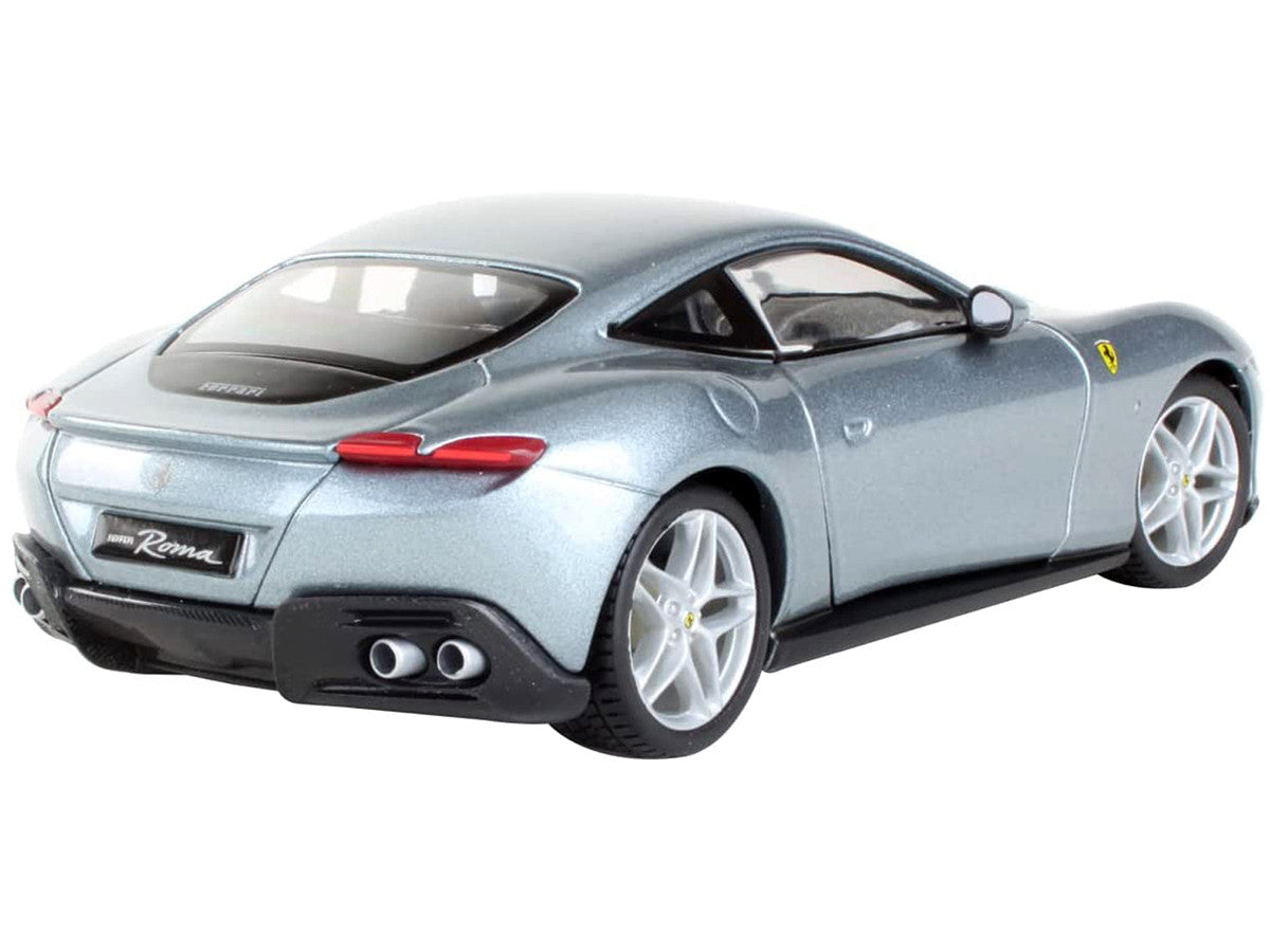 Bburago Ferrari Roma Gray Metallic 1/24 Diecast Model Car Race Play-3