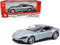Bburago Ferrari Roma Gray Metallic 1/24 Diecast Model Car Race Play-0
