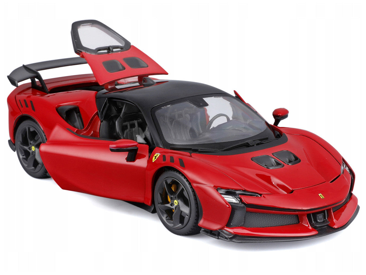 Bburago 1/24 Ferrari SF90 XX Stradale Diecast Model Red Black-0
