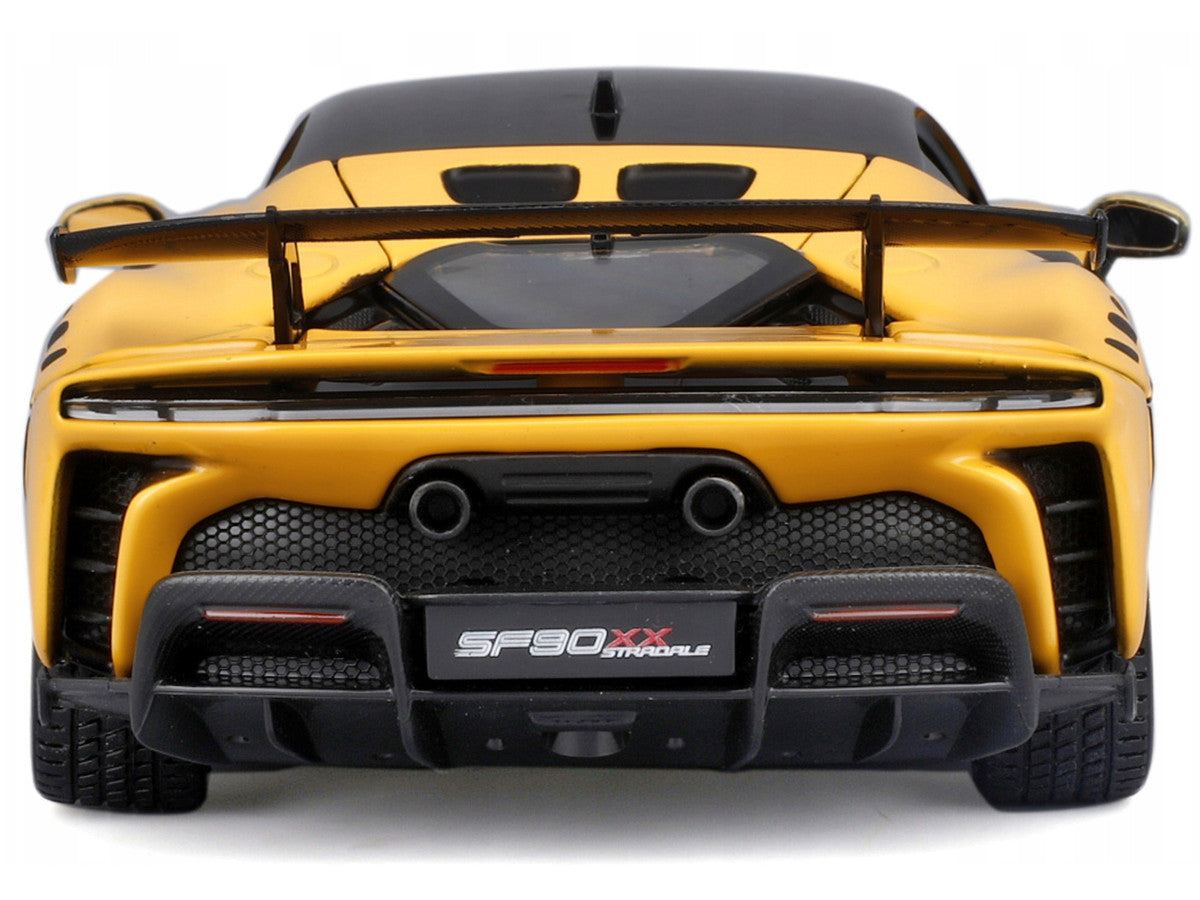 Bburago 1/24 Ferrari SF90 XX Stradale Yellow Diecast Model Car-3