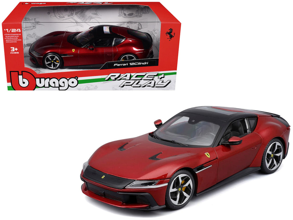 Bburago Ferrari 12Cilindri 1/24 Diecast Model Car Red Metallic-4