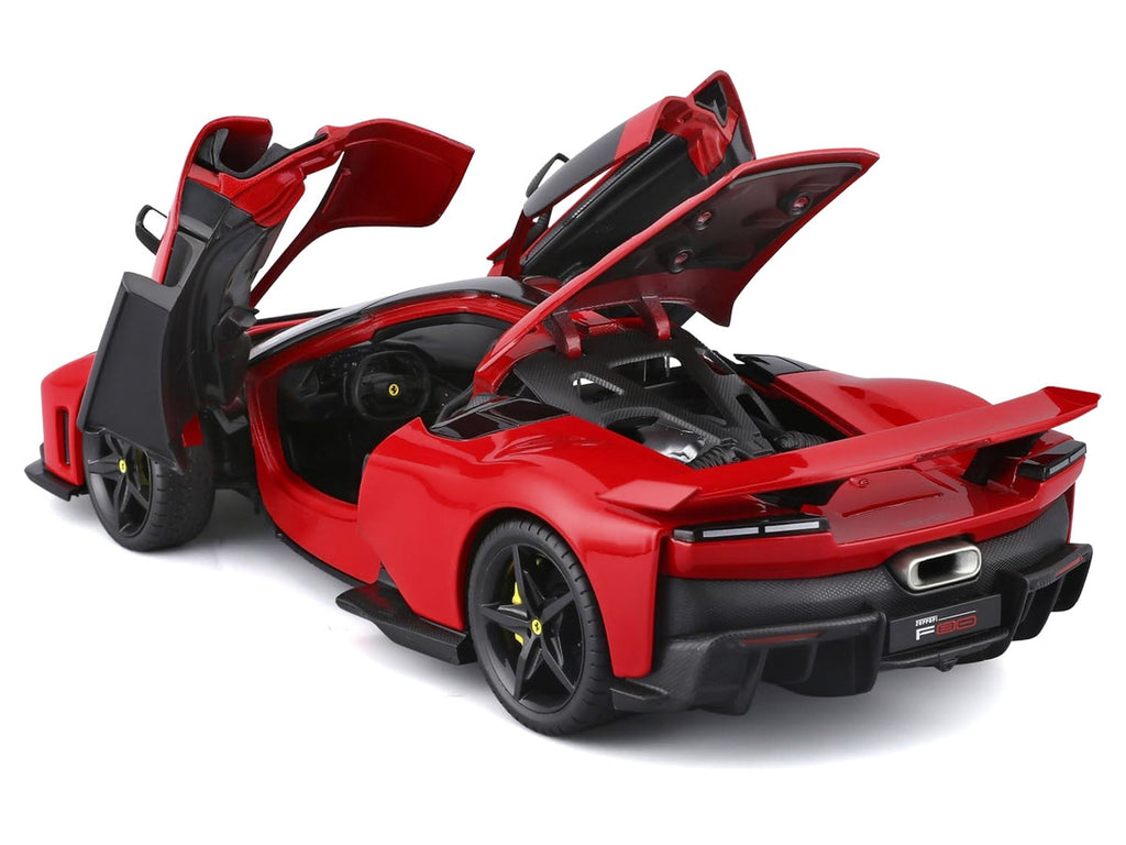 Bburago Ferrari F80 1/24 Diecast Model Car Red Black Top Race Play-1