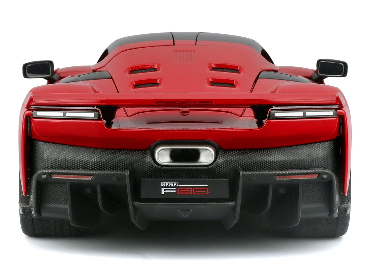 Bburago Ferrari F80 1/24 Diecast Model Car Red Black Top Race Play-3