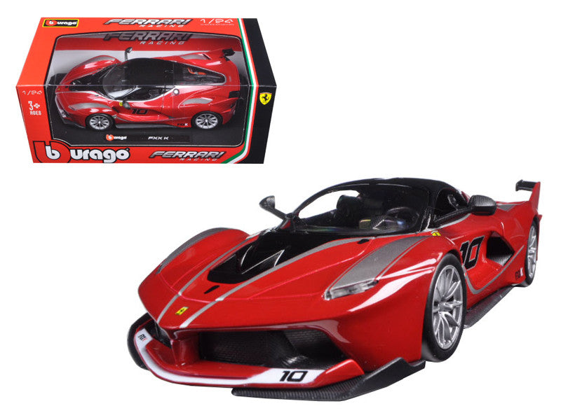 Ferrari Racing FXX-K #10 1/24 Diecast Model Car by Bburago Red-0