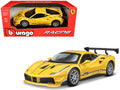 Ferrari 488 Challenge #25 Yellow Blue Stripes 1/24 Diecast Model Car-0