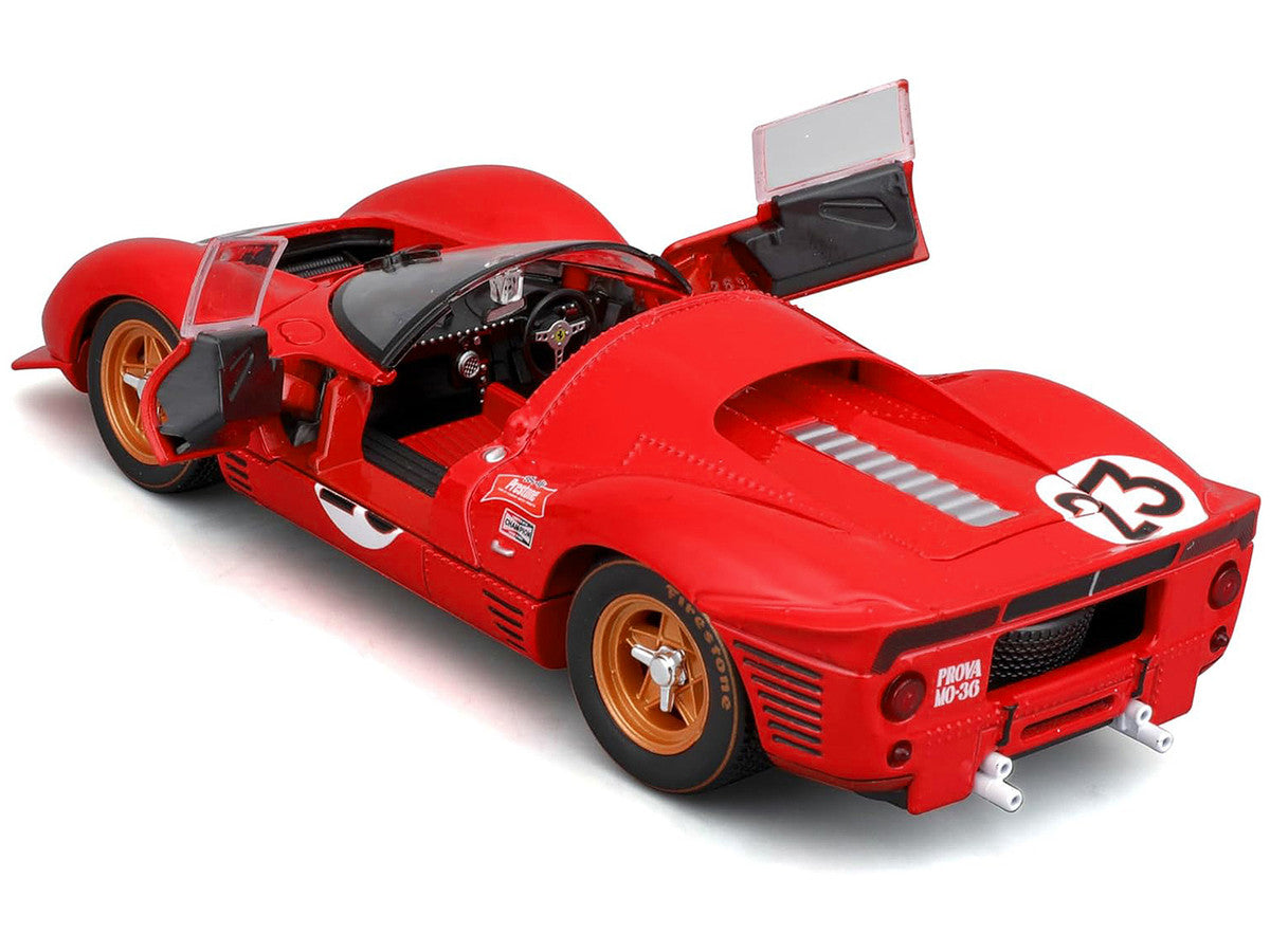 Bburago Ferrari 330 P4 1/24 Diecast Model Car 1967 Daytona Winner-0