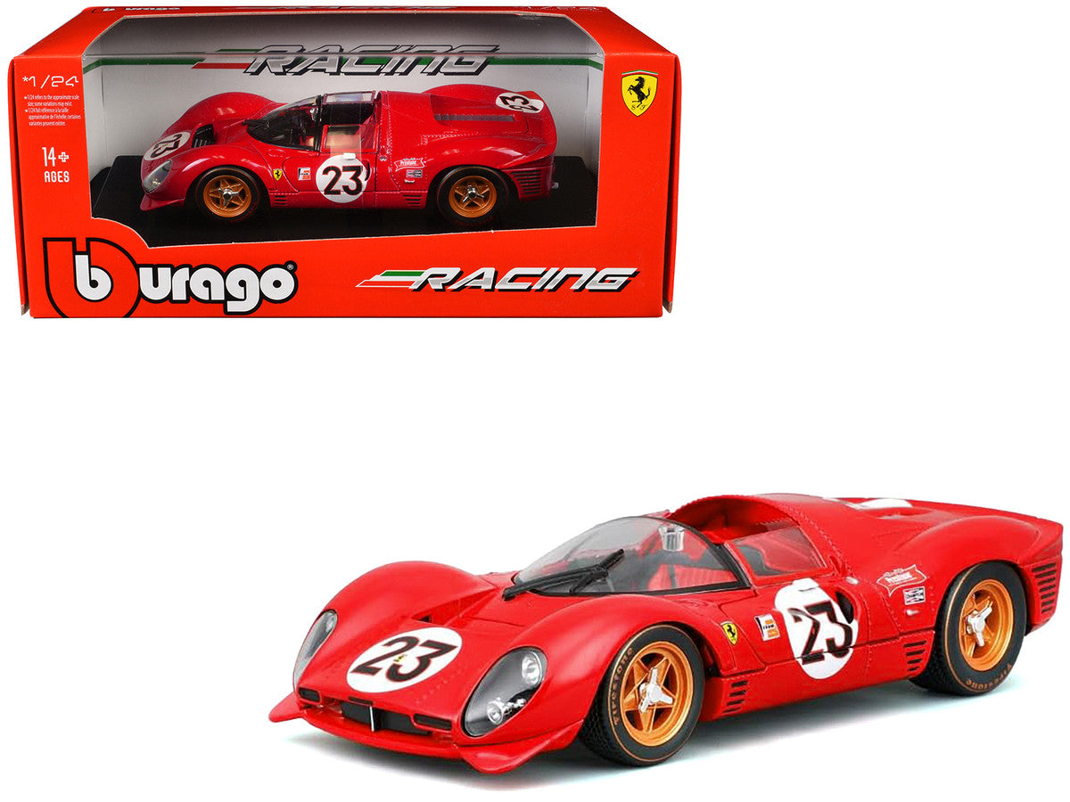 Bburago Ferrari 330 P4 1/24 Diecast Model Car 1967 Daytona Winner-4