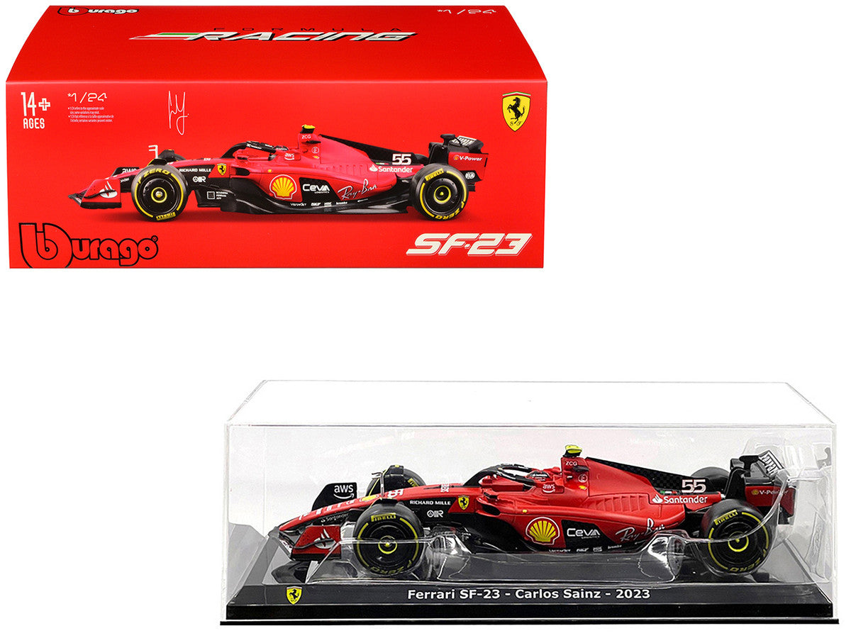 Ferrari SF-23 #55 Carlos Sainz 1/24 Diecast F1 Model Car 2023-0