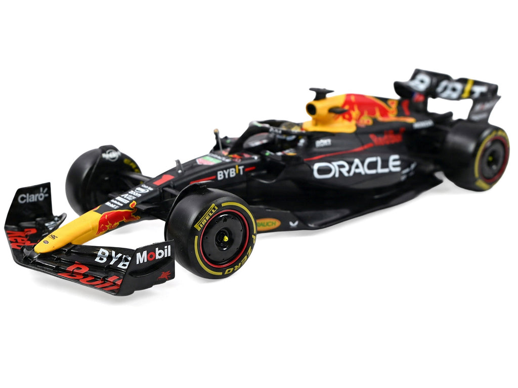 Red Bull Racing RB19 Max Verstappen 2023 F1 Champion 1/24 Diecast Model with Display Case-0