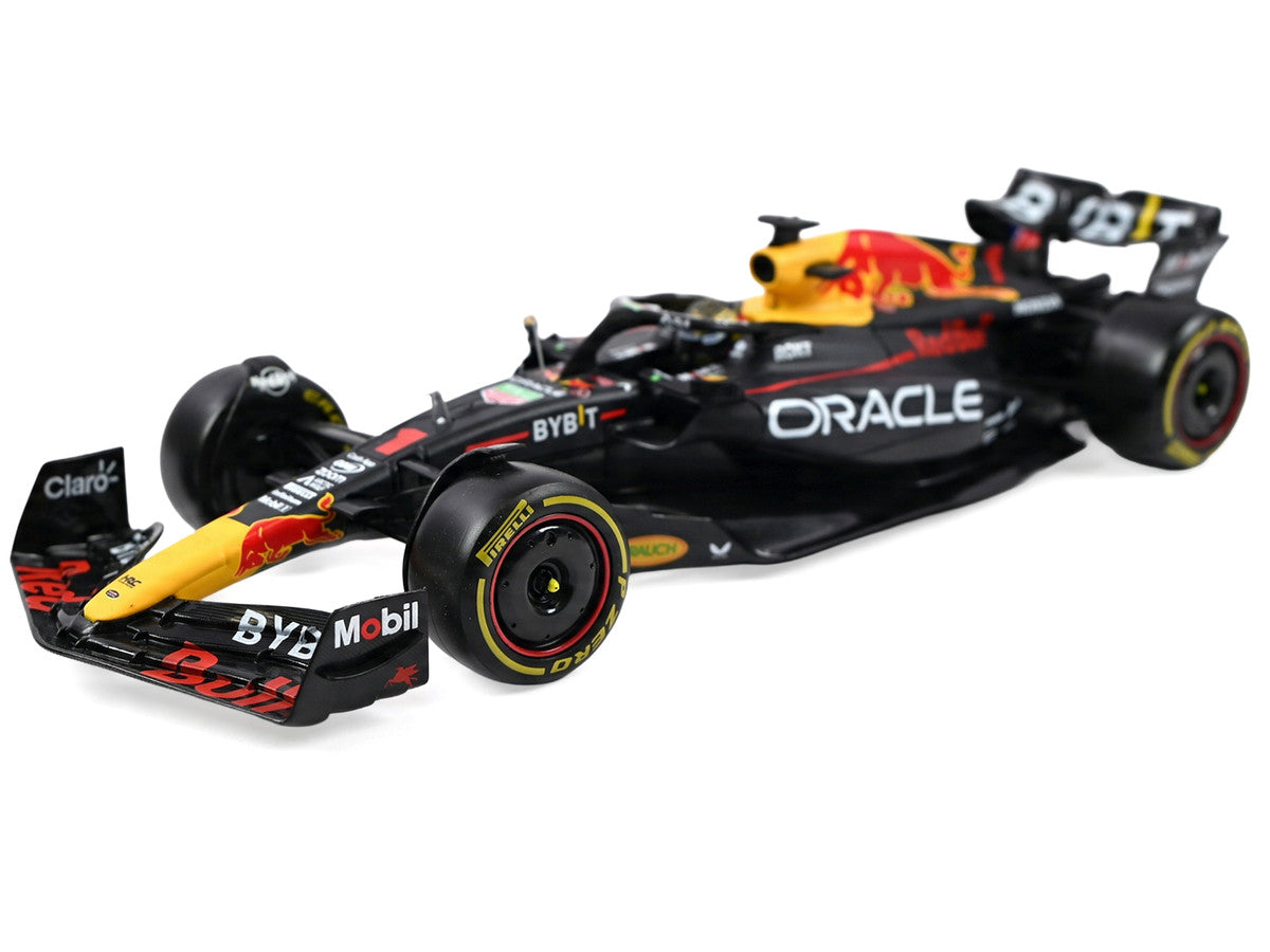 Red Bull Racing RB19 Max Verstappen 2023 F1 Champion 1/24 Diecast Model with Display Case-0