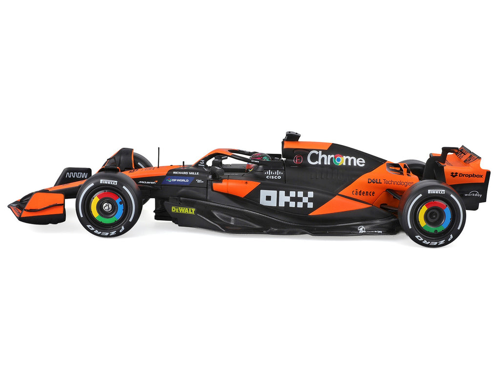 McLaren MCL38 #81 Oscar Piastri 1/24 F1 Diecast Model Miami GP 2024 Display Case-0