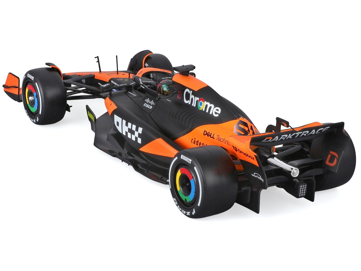 McLaren MCL38 #81 Oscar Piastri 1/24 F1 Diecast Model Miami GP 2024 Display Case-1
