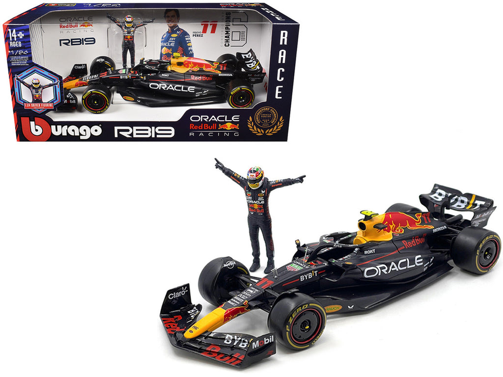 Red Bull Racing RB19 Sergio Perez 2023 F1 Champion 1/24 Diecast Model-0