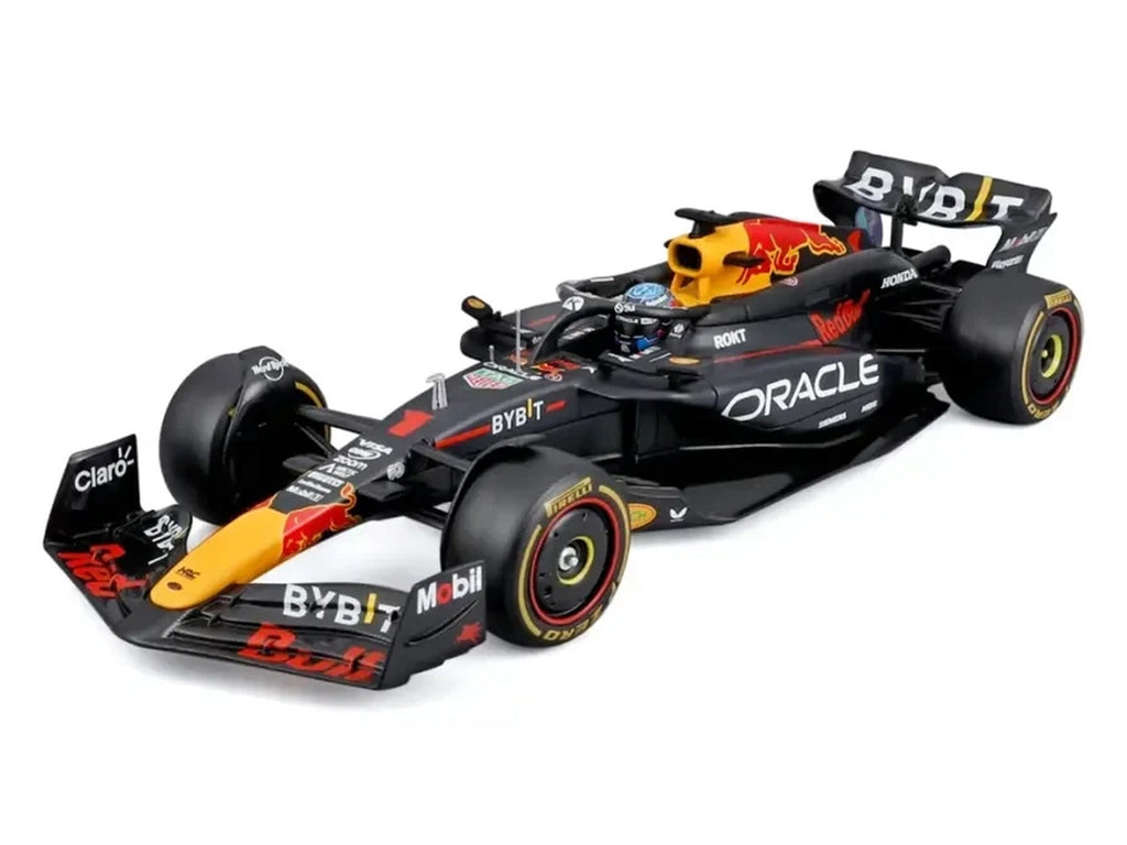 Red Bull Racing RB20 Max Verstappen 2024 F1 Champion 1/24 Diecast Model Car with Display Case by Bburago-0