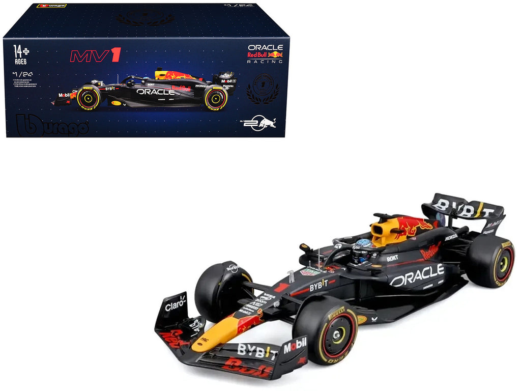 Red Bull Racing RB20 Max Verstappen 2024 F1 Champion 1/24 Diecast Model Car with Display Case by Bburago-2