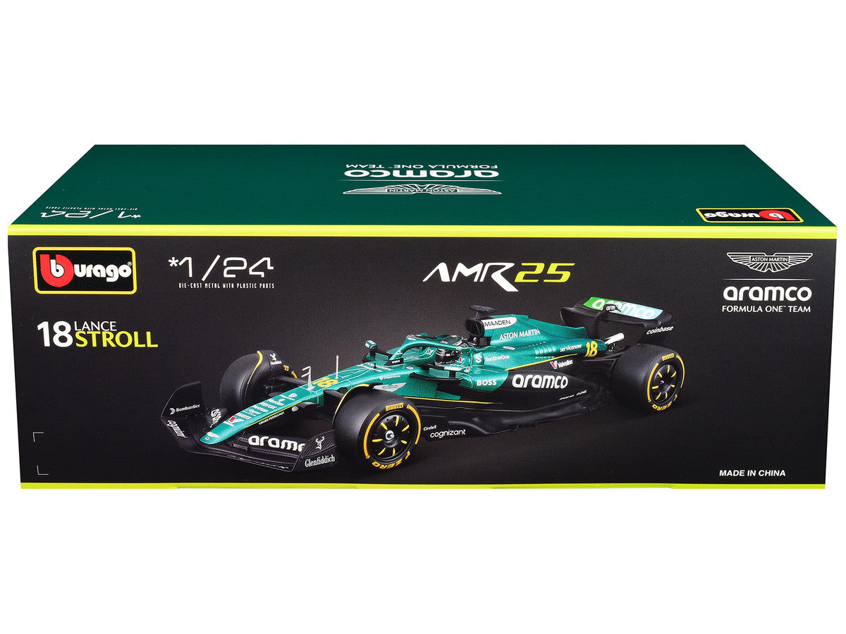Aston Martin AMR25 Lance Stroll 1/24 F1 Diecast Model Car by Bburago-2