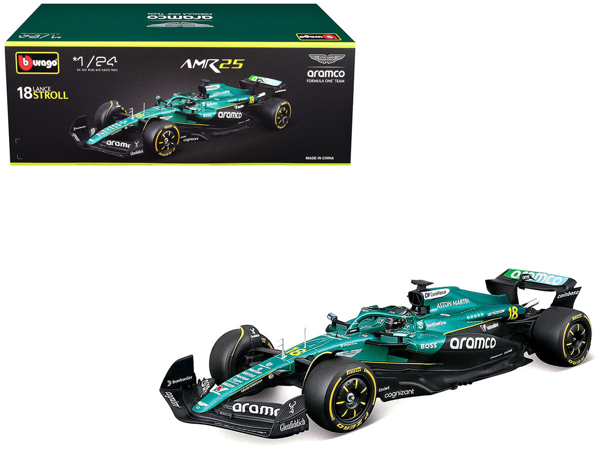 Aston Martin AMR25 Lance Stroll 1/24 F1 Diecast Model Car by Bburago-0