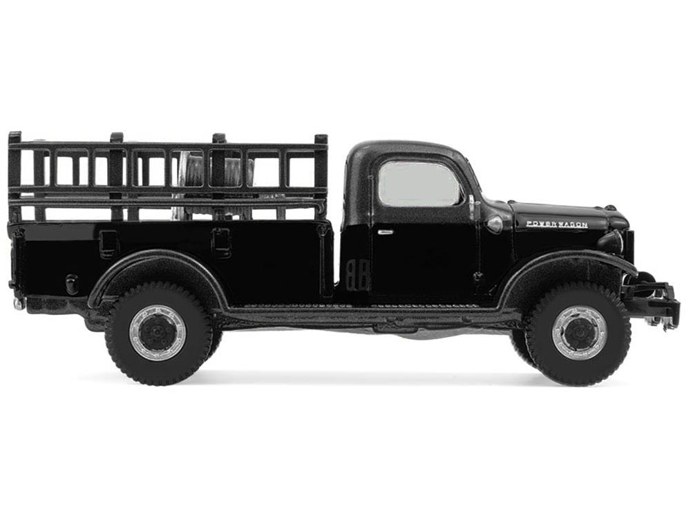 1946 Dodge Power Wagon Fire Truck Black "Black Bandit" Series 30 1/64 Diecast Model Car by Greenlight-2