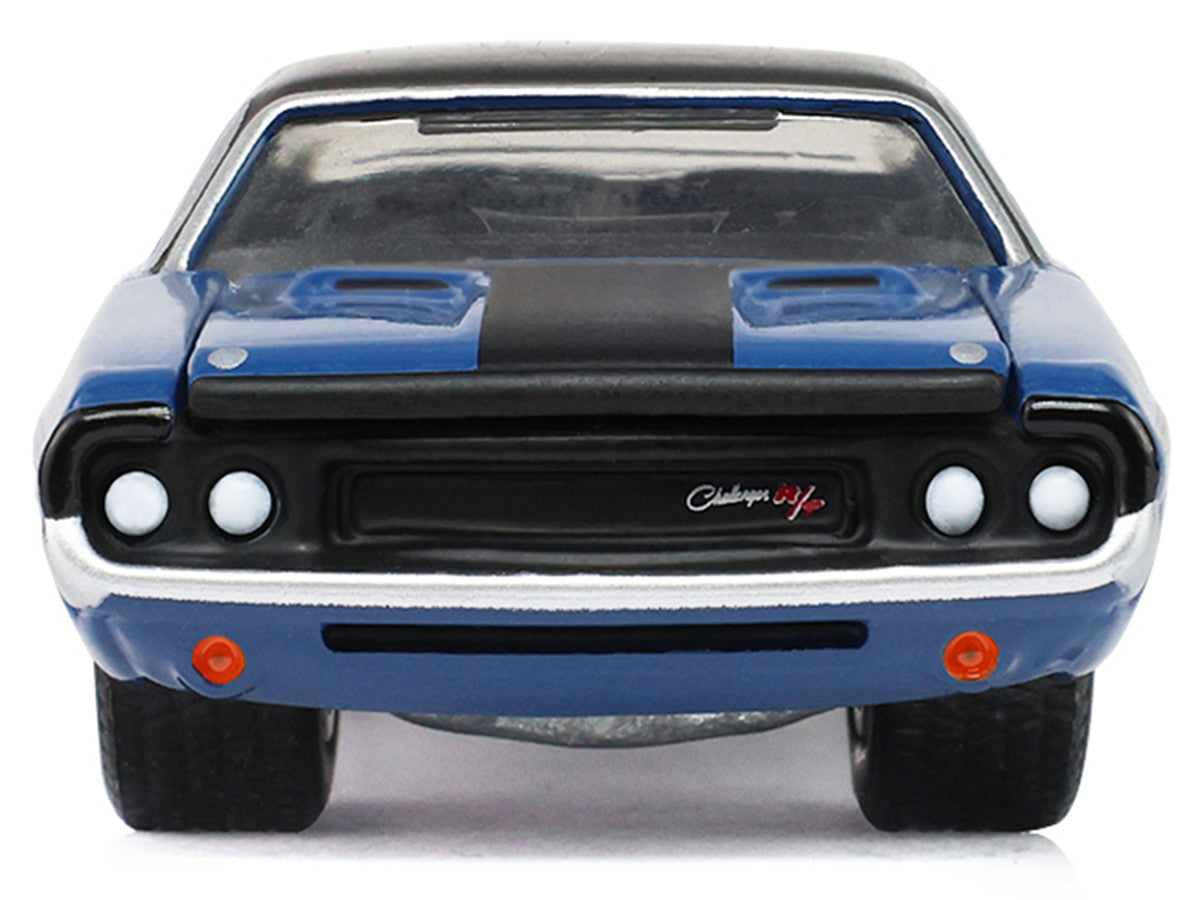 1970 Dodge Challenger Blue with Black Top "America 250 Edition" "Anniversary Collection" Series 18 1/64 Diecast Model Car by Greenlight-2
