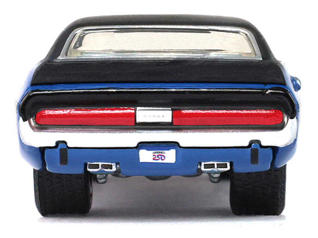1970 Dodge Challenger Blue with Black Top "America 250 Edition" "Anniversary Collection" Series 18 1/64 Diecast Model Car by Greenlight-3