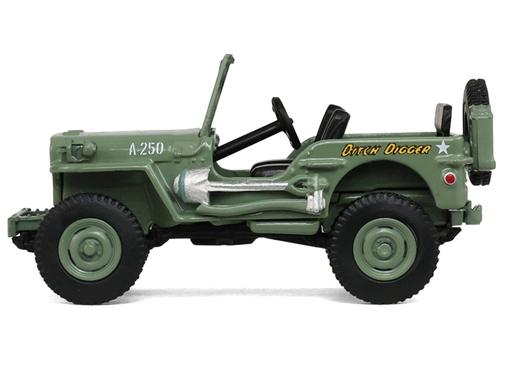 1942 Willy’s MB Jeep Olive Green "America 250 Edition" "Anniversary Collection" Series 18 1/64 Diecast Model Car by Greenlight-1