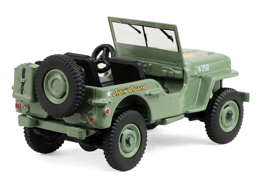 1942 Willy’s MB Jeep Olive Green "America 250 Edition" "Anniversary Collection" Series 18 1/64 Diecast Model Car by Greenlight-2