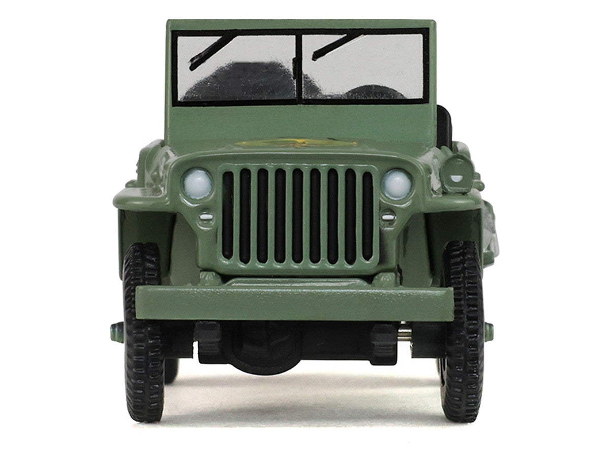 1942 Willy’s MB Jeep Olive Green "America 250 Edition" "Anniversary Collection" Series 18 1/64 Diecast Model Car by Greenlight-4