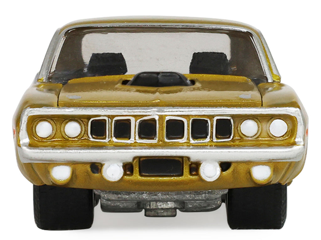 1971 Plymouth Hemi ‘Cuda Gold Metallic with Black Accents "America 250 Edition" "Anniversary Collection" Series 18 1/64 Diecast Model Car by Greenlight-4