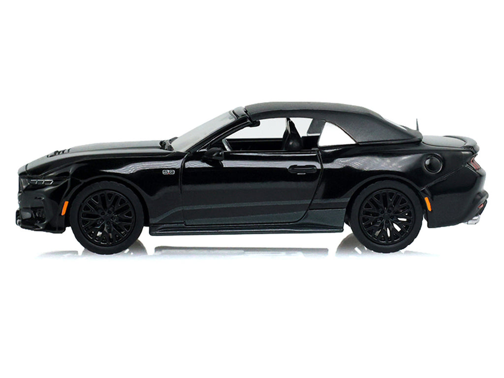 2024 Ford Mustang GT Convertible Black "Black Bandit" Series 31 1/64 Diecast Model Car by Greenlight-0