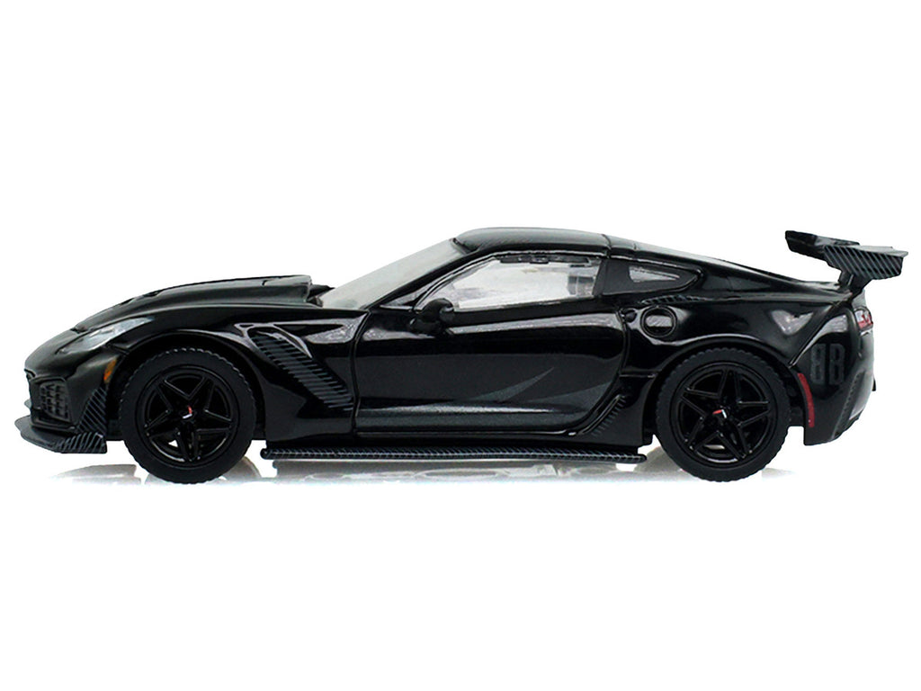 2019 Chevrolet Corvette ZR1 Black "Black Bandit" Series 31 1/64 Diecast Model Car by Greenlight-1