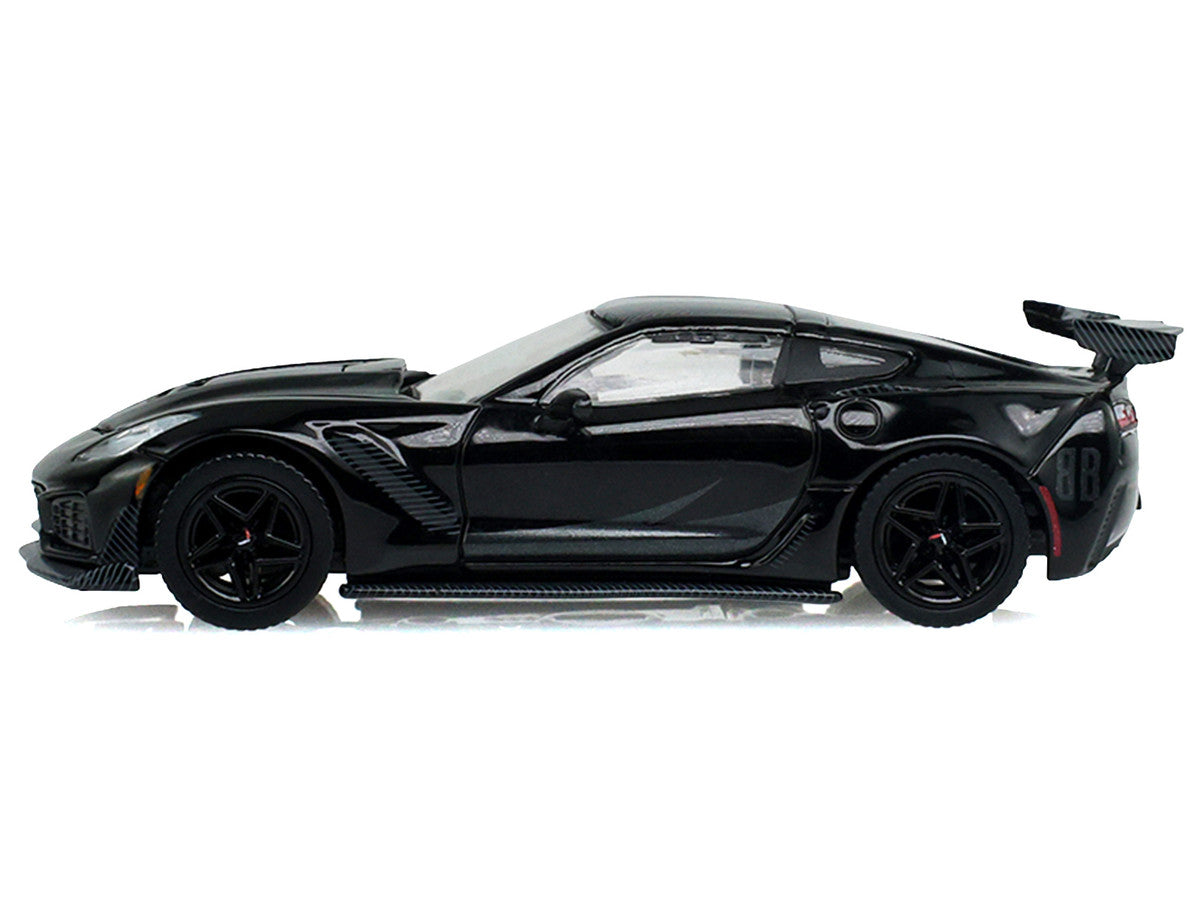 2019 Chevrolet Corvette ZR1 Black "Black Bandit" Series 31 1/64 Diecast Model Car by Greenlight-1
