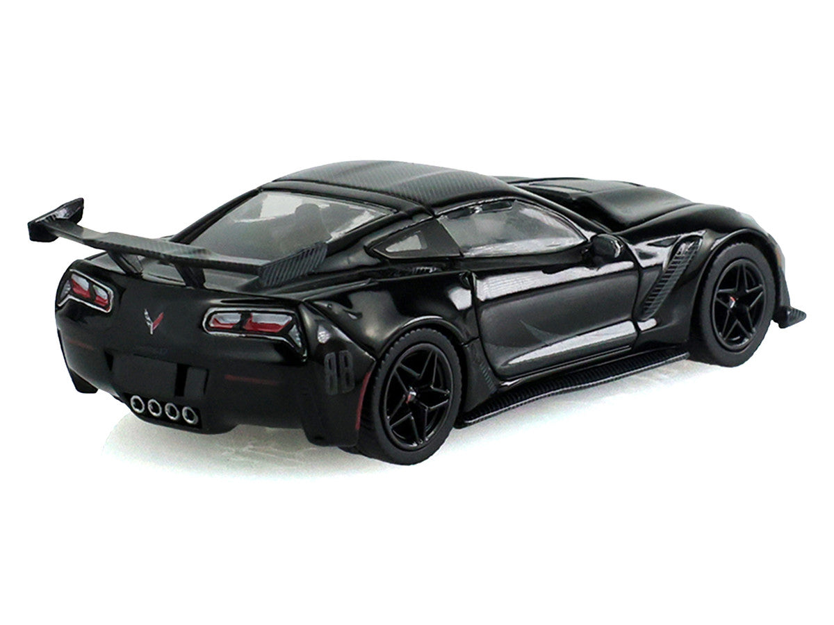 2019 Chevrolet Corvette ZR1 Black "Black Bandit" Series 31 1/64 Diecast Model Car by Greenlight-0