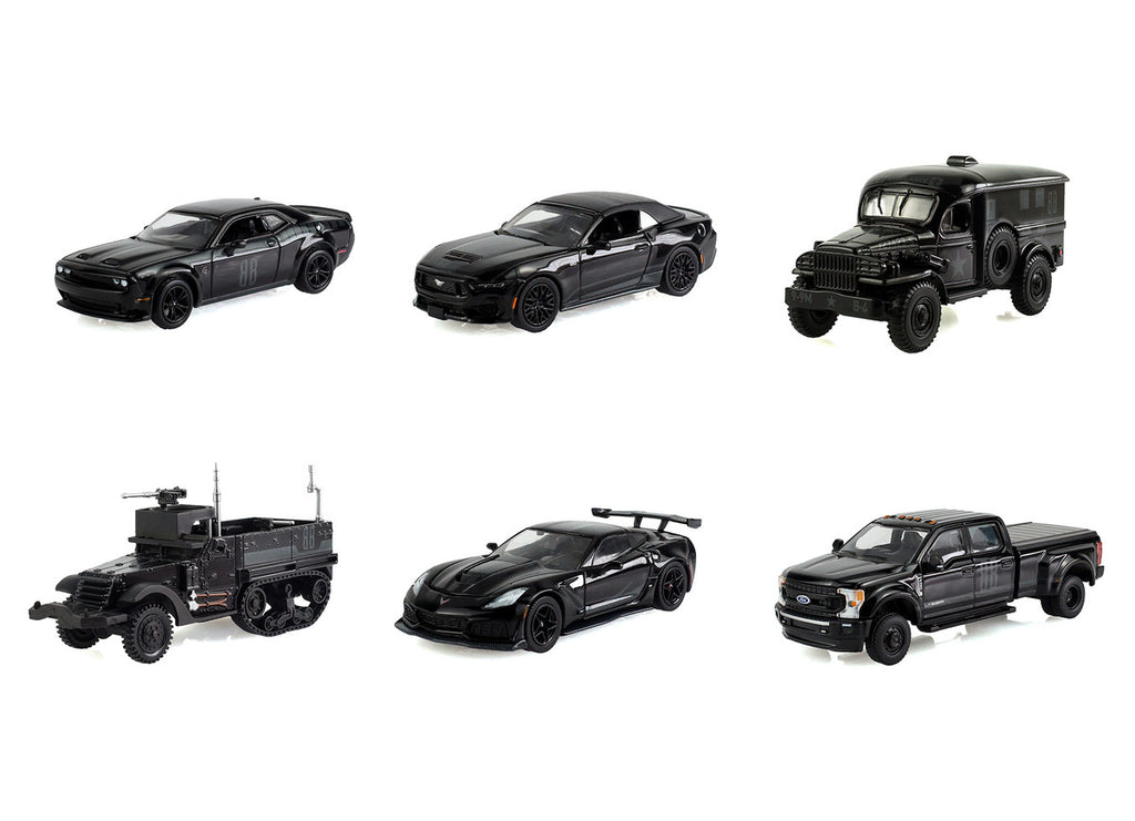 "Black Bandit" Series 31 6 piece Set 1/64 Diecast Model Cars by Greenlight-1