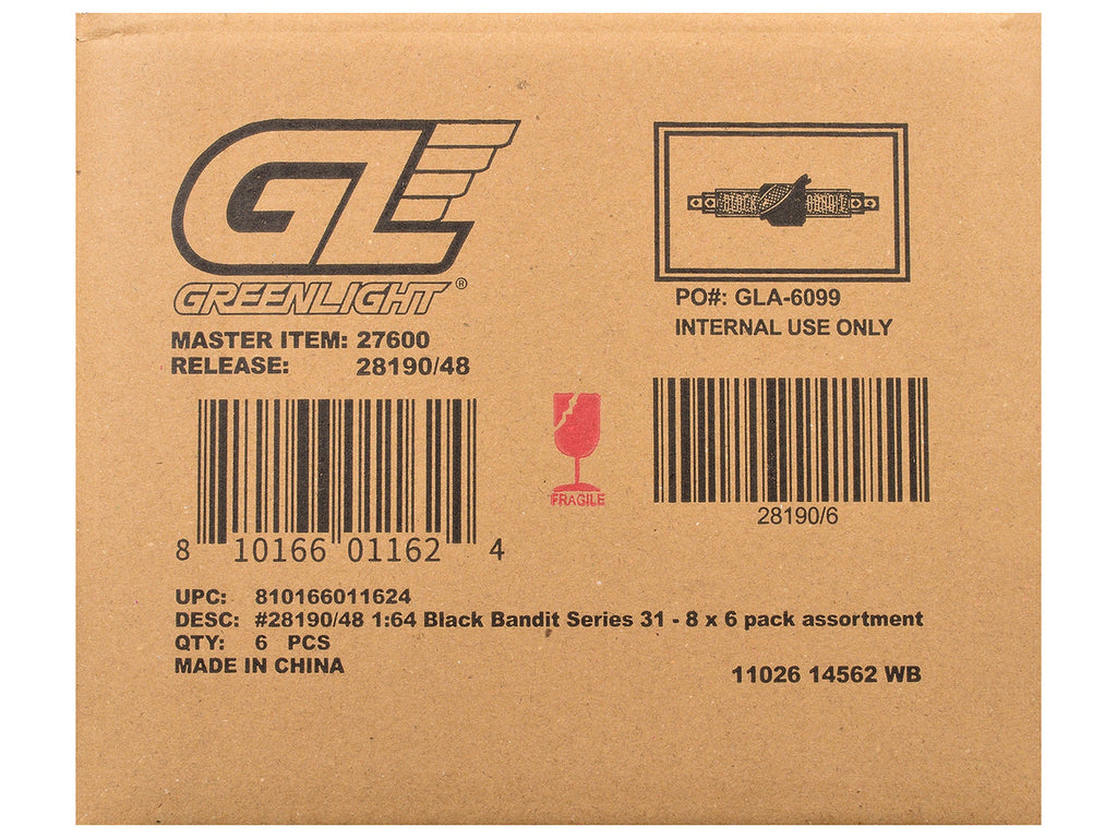 "Black Bandit" Series 31 6 piece Set 1/64 Diecast Model Cars by Greenlight-2