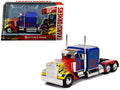 Optimus Prime Truck with Robot on Chassis from "Transformers" Movie "Hollywood Rides" Series  Diecast Model by Jada-0