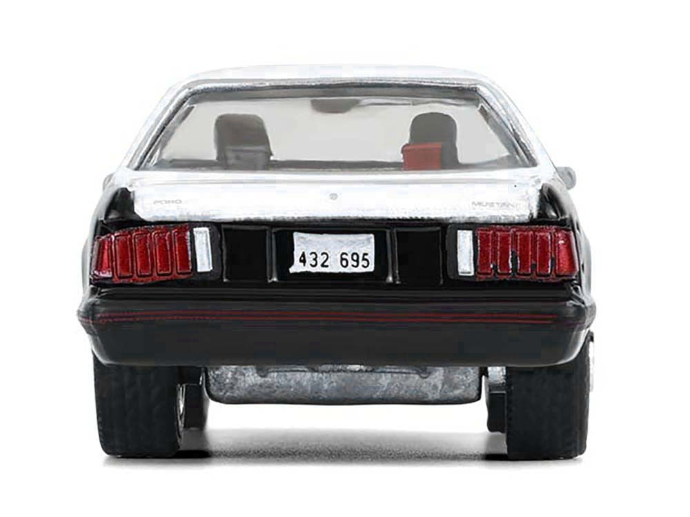 1982 Ford Mustang SSP "Texas Department of Public Safety Highway Patrol" Black with White Hood and Top "Hobby Exclusive" Series 1/64 Diecast Model Car by Greenlight-2