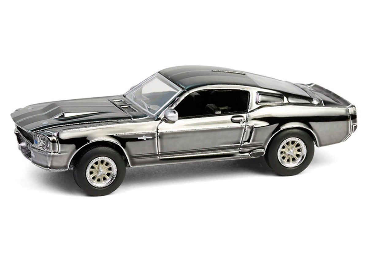 1967 Ford Mustang "Eleanor" Silver Chrome Edition "Gone in Sixty Seconds" (2000) Movie "Hobby Exclusive" Series 1/64 Diecast Model Car by Greenlight-1