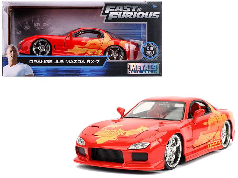 Orange Julius' Mazda RX-7 "Fast & Furious" Movie 1/24 Diecast Model Car by Jada-0