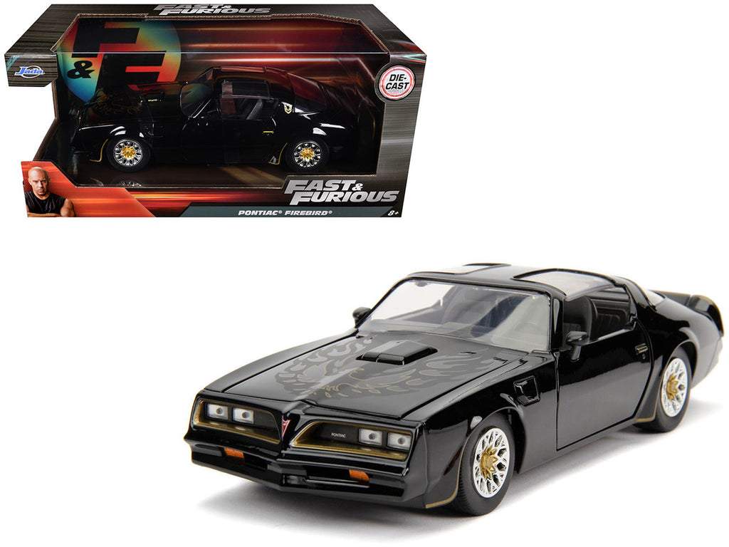 Tego’s 1977 Pontiac Firebird Black "Fast & Furious" Movie 1/24 Diecast Model Car by Jada-3
