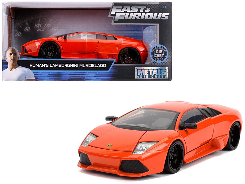 Roman's Lamborghini Murcielago Orange "Fast & Furious" Movie 1/24 Diecast Model Car by Jada-0