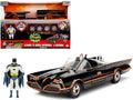 Model Kit Classic Batmobile Black with Batman Diecast Figure "Batman" (1966-1968) TV Series "Build N' Collect" 1/24 Diecast Model Car by Jada-0