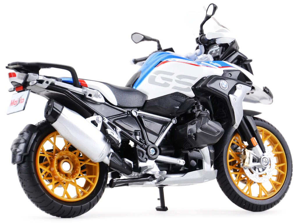 Maisto 1:12 BMW R1250 GS White / Blue/Red Stripes — product image 3