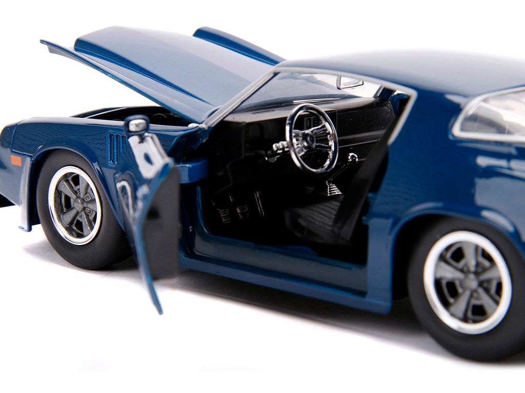 Billy's Chevrolet Camaro Z28 Dark Blue with Collectible Coin "Stranger Things" (2016) TV Series 1/24 Diecast Model Car by Jada-2
