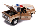 Hopper's Chevrolet Blazer with Police Badge "Hawkins Police Dept." "Stranger Things" (2016) TV Series 1/24 Diecast Model Car by Jada-0