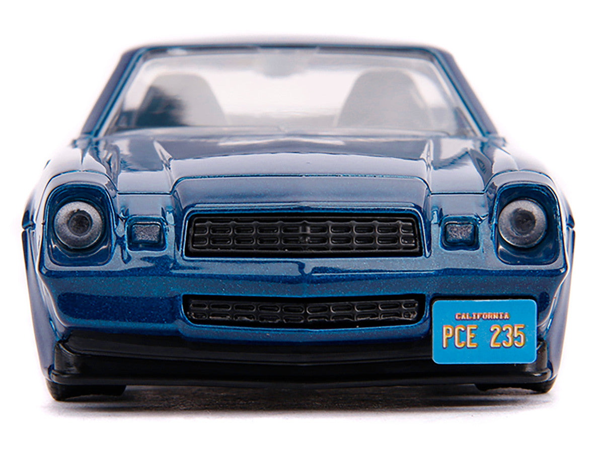 Billy's Chevrolet Camaro Z28 Metallic Dark Blue "Stranger Things" (2016) TV Series "Hollywood Rides" 1/32 Diecast Model Car by Jada-0