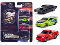 "Fast & Furious 25th Anniversary" 3 piece Set #1 "Nano Hollywood Rides" Diecast Model Cars by Jada-0