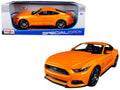 2015 Ford Mustang GT 5.0 Orange Metallic "Special Edition" 1/18 Diecast Model Car by Maisto-0