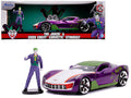 2009 Chevrolet Corvette Stingray with Joker Diecast Figurine "DC Comics" Series 1/24 Diecast Model Car by Jada-0