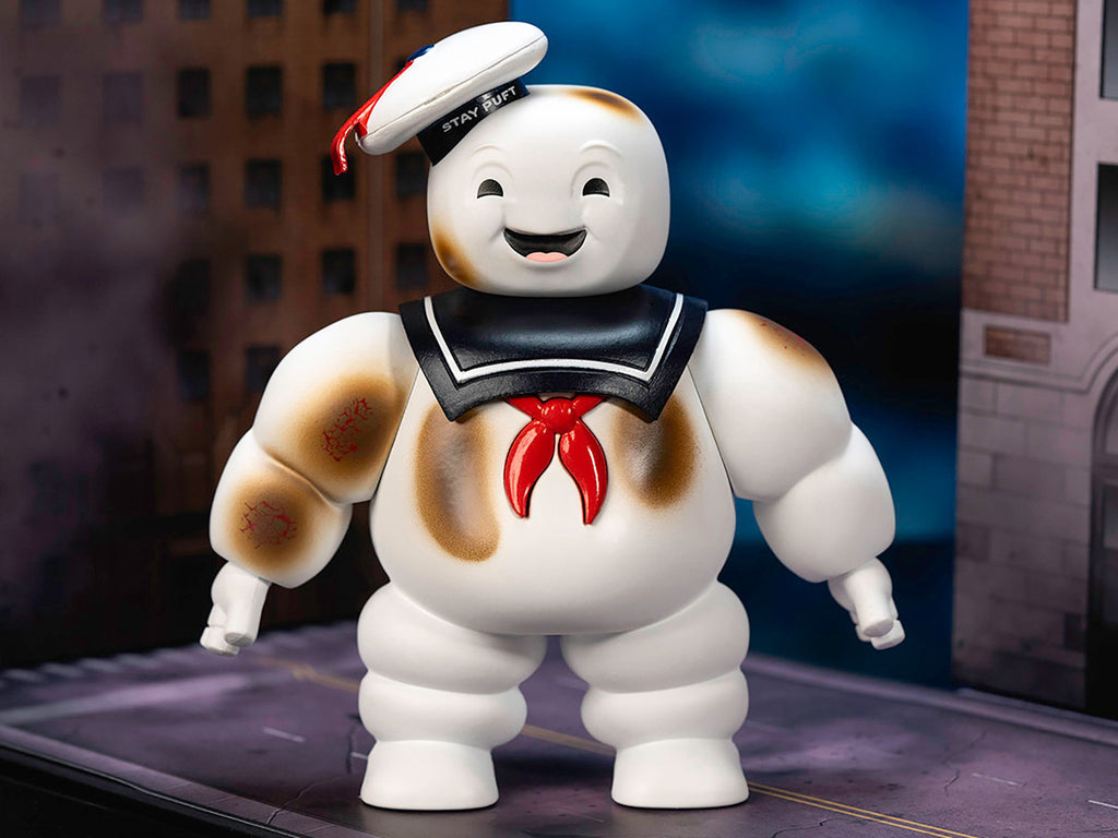 "Ghostbusters" 6" Stay Puft Marshmallow Man Figure with Nano Ecto-1 Car Diorama Set "Ghostbusters" (1984) Movie "Next Level" Series Model by Jada-1